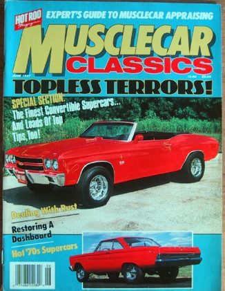 MUSCLECAR CLASSICS 1987 JUNE - DROP TOP MUSCLE, B/FX
